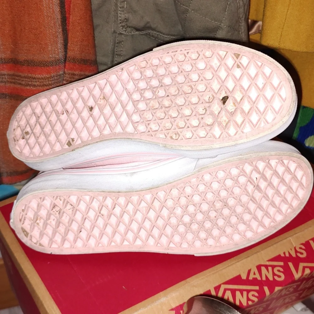 Vans Kids Sk8 Hi Pink Shoes Size 6 - Picture 5 of 6
